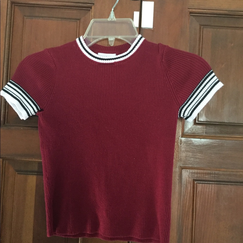 Red and White Top